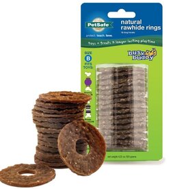 PetSafe PetSafe Busy Buddy Rawhide Treat Ring Refills for Dog Toys Original Medium (Size B) Dry Food