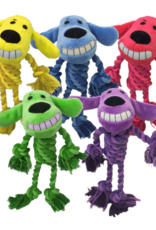 Multipet Multipet Loofa Dog Toy w/ Rope Body  Assorted  1 Each/11 in