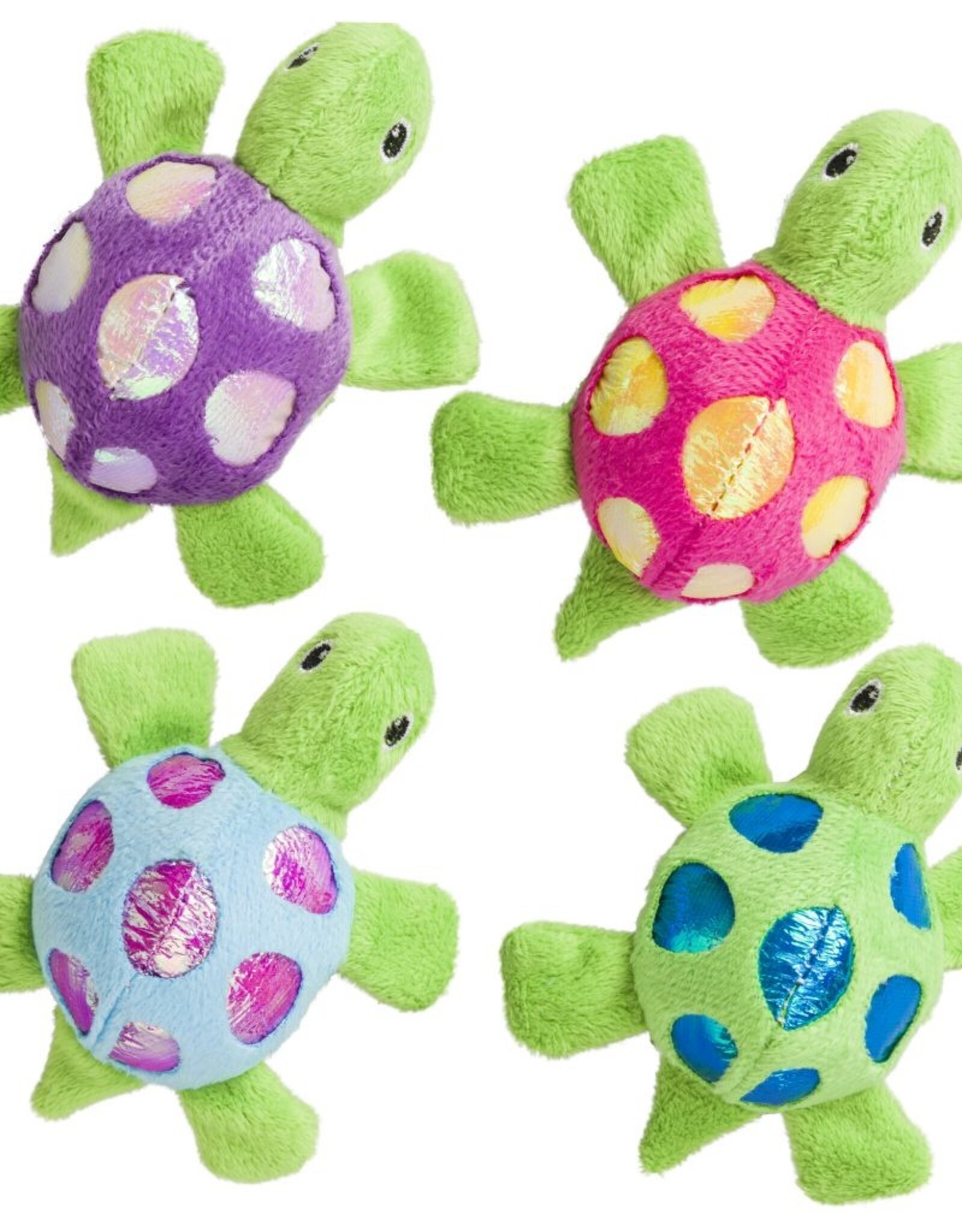 Ethical Pet Spot Shimmer Glimmer Turtle Catnip Toy - Assorted Colors