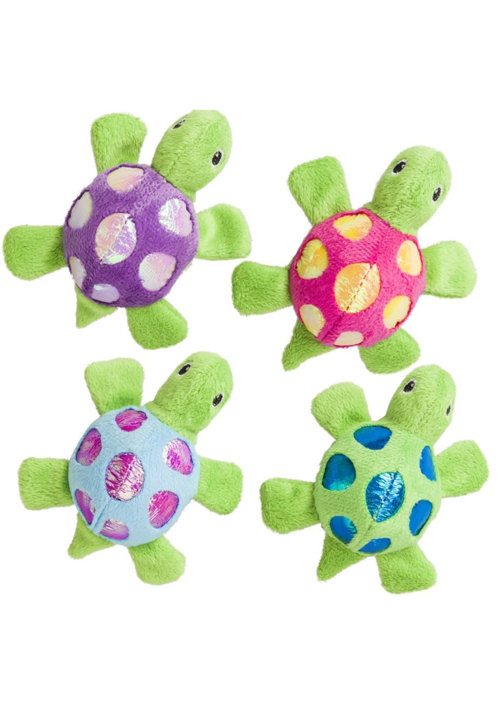 Ethical Pet Spot Shimmer Glimmer Turtle Catnip Toy - Assorted Colors
