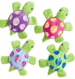 Ethical Pet Spot Shimmer Glimmer Turtle Catnip Toy - Assorted Colors