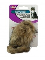 Ethical Pet Spot Shaggy Plush Giant Mouse Cat Toy with Rattle and Catnip - Assorted Colors