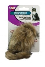Ethical Pet Spot Shaggy Plush Giant Mouse Cat Toy with Rattle and Catnip - Assorted Colors