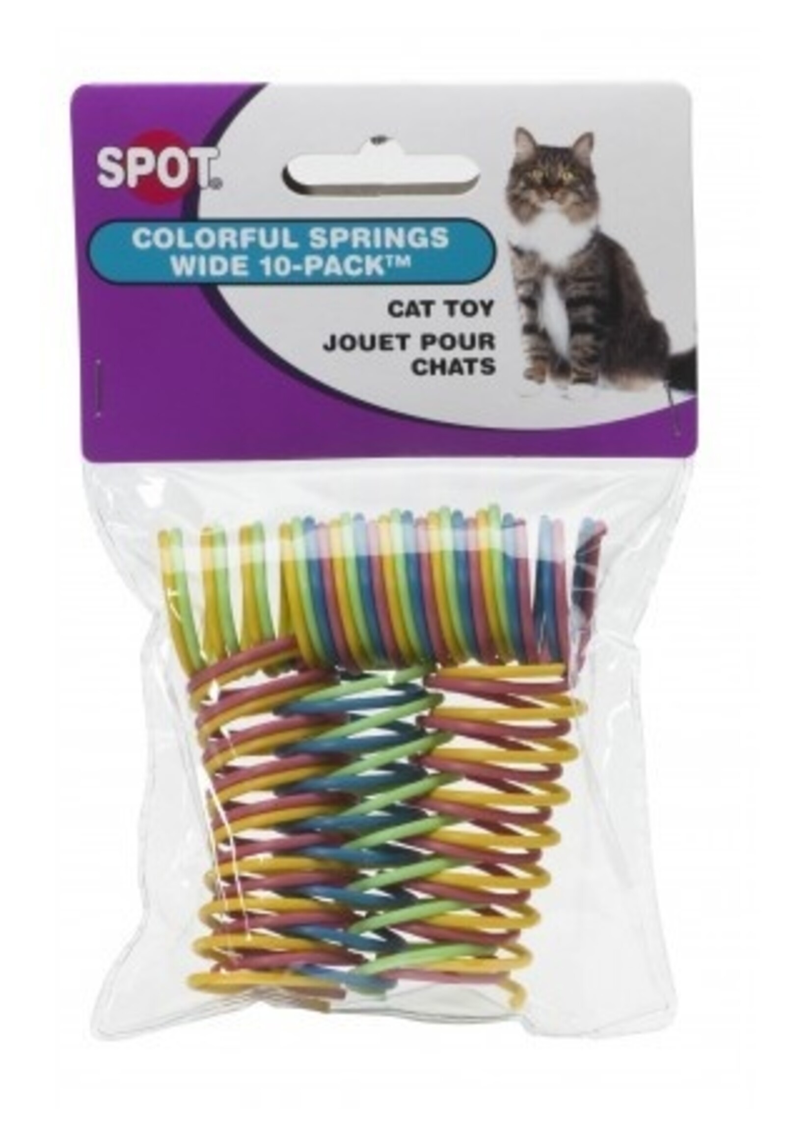Ethical Pet Spot Wide Colorful Springs Cat Toy