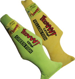 Yeowww! Yeowww! Catnip Toy  Yellow Fish - 7 in.