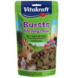 Vitakraft Sun Seed Vitakraft Bursts Small Animal Treats - Wild Berry Snacks - 1.76 oz
