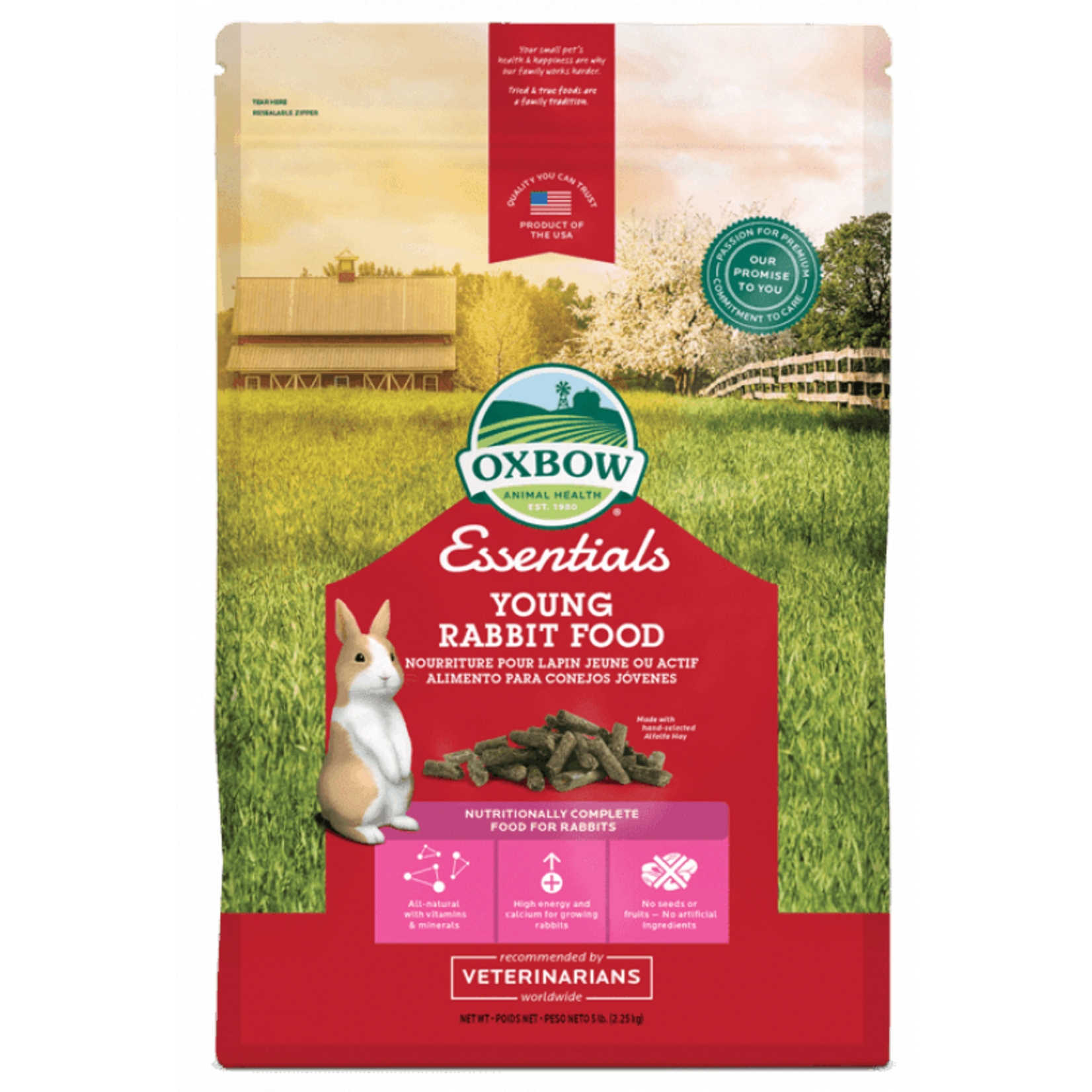 Oxbow Oxbow Essentials Young Rabbit Food  5 lbs.