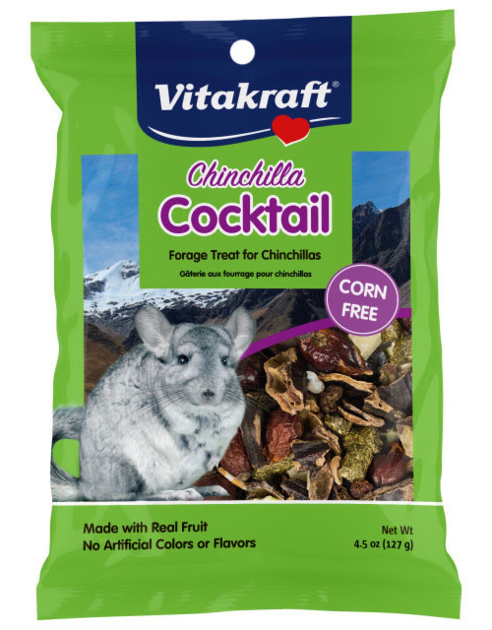 Vitakraft Sun Seed Vitakraft Chinchilla Cocktail - Foraging Snack Blend & Timothy Hay Trail Mix Treat