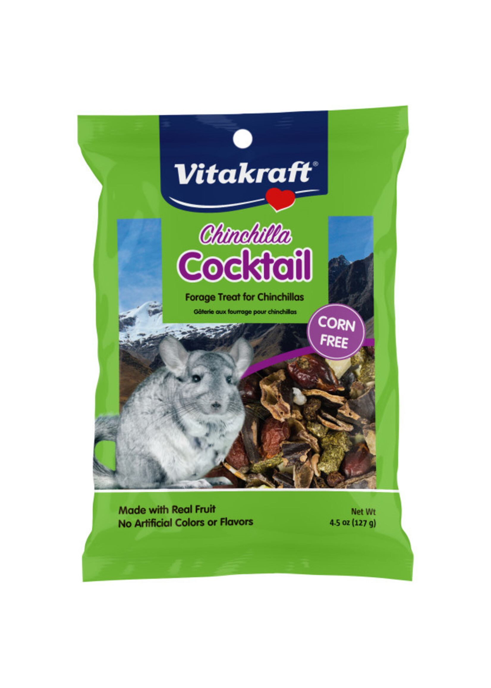 Vitakraft Sun Seed Vitakraft Chinchilla Cocktail - Foraging Snack Blend & Timothy Hay Trail Mix Treat