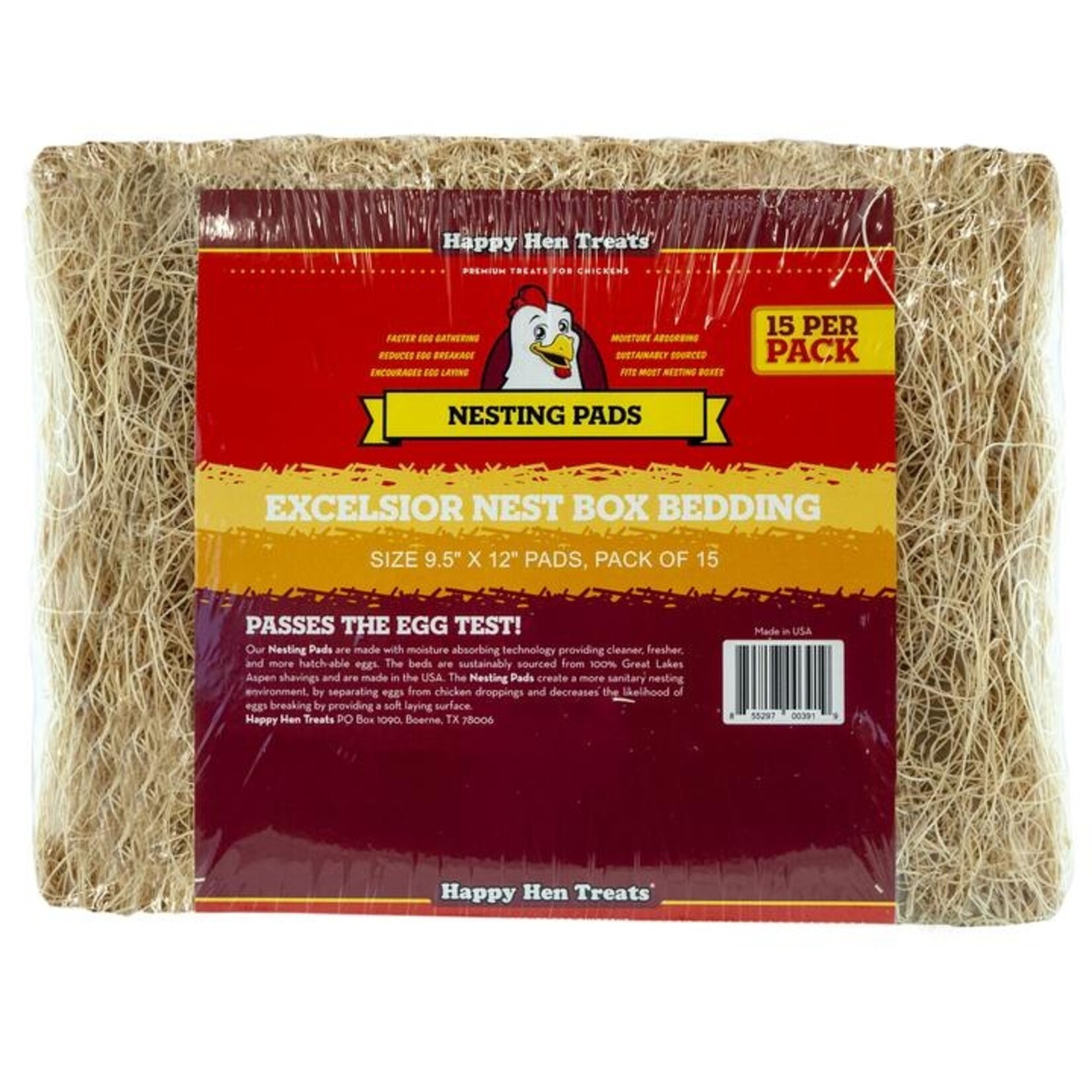 Happy Hen Treats Happy Hen Treats Poultry Nesting Pads 9.5 X 12 in. - Pack of 15