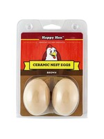 Durvet Happy Hen CERAMIC NEST EGGS WHITE 2 PACK