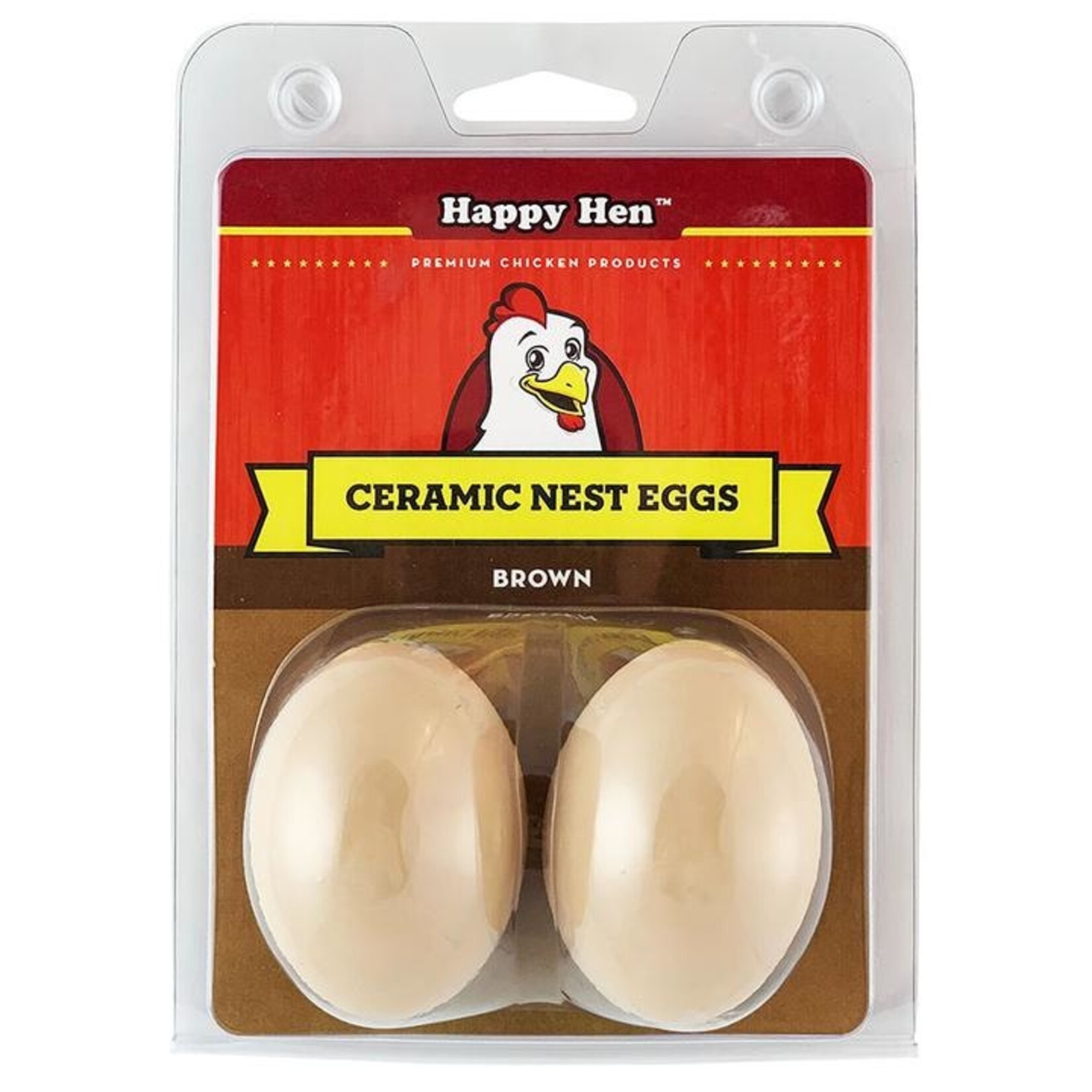 Durvet Happy Hen CERAMIC NEST EGGS WHITE 2 PACK