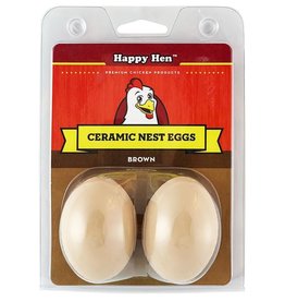 Durvet Happy Hen CERAMIC NEST EGGS WHITE 2 PACK