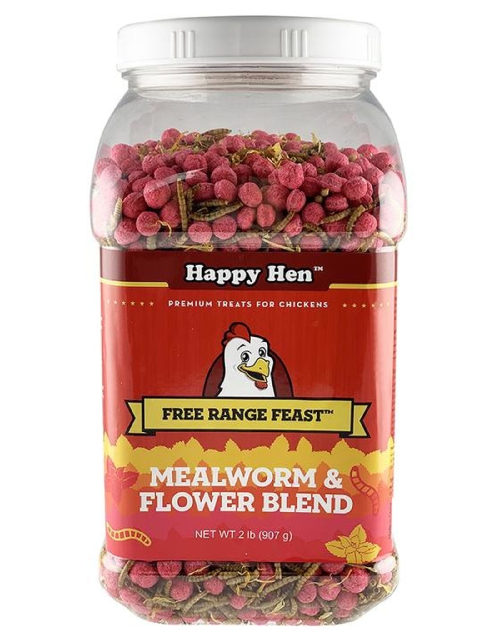 DURVET HAPPY HEN FREE RANGE FEAST MEALWORM & FLOWER 2LBS