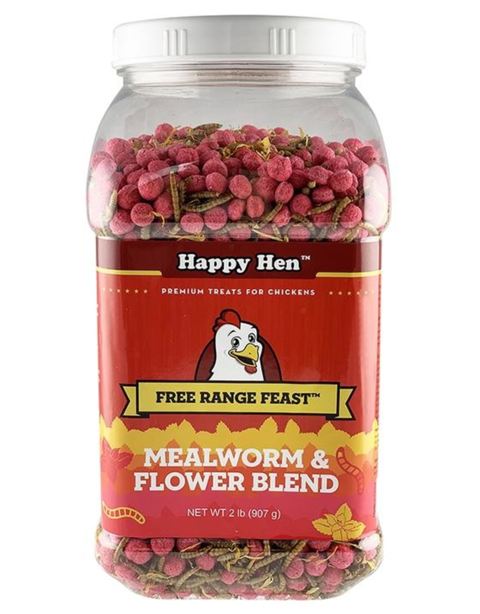 Happy Hen Treats HAPPY HEN FREE RANGE FEAST MEALWORM & FLOWER 2LBS