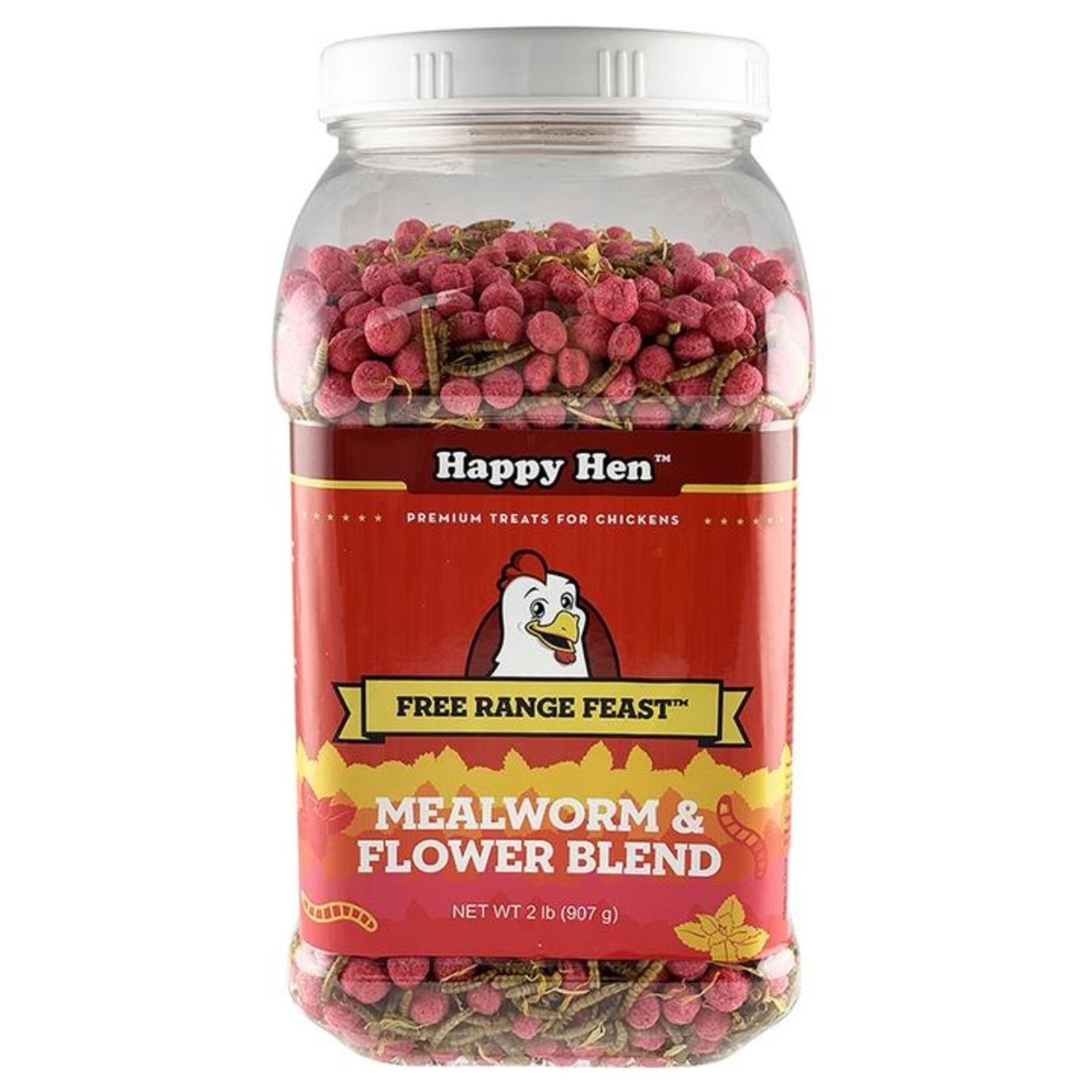 Happy Hen Treats HAPPY HEN FREE RANGE FEAST MEALWORM & FLOWER 2LBS