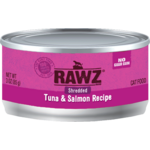 RAWZ RAWZ CAT SHREDDED TUNA & SALMON CAN 3OZ CASE OF 18