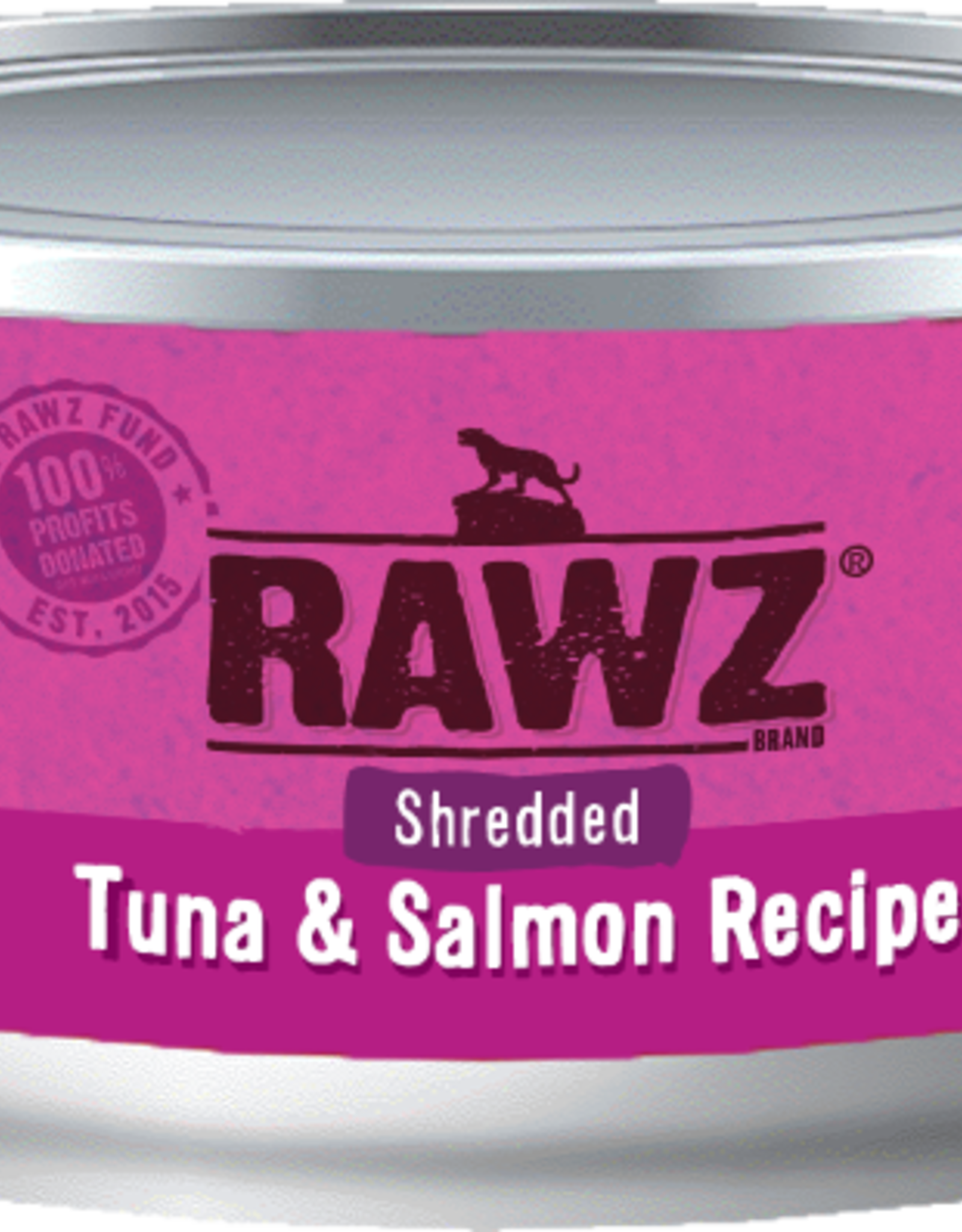 RAWZ RAWZ CAT SHREDDED TUNA & SALMON 3OZ CASE OF 18