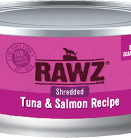 RAWZ RAWZ CAT SHREDDED TUNA & SALMON CAN 3OZ CASE OF 18