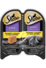 Sheba SHEBA PERFECT PORTIONS CHICKEN & TUNA PATE CUTS 2.6OZ CASE OF 24