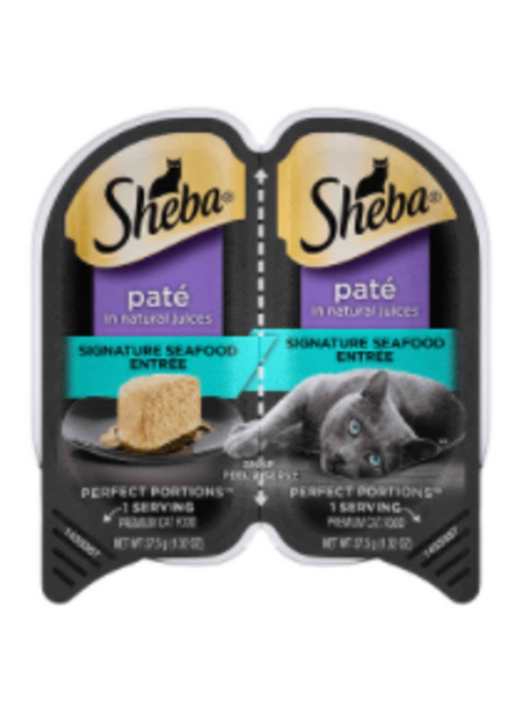 Sheba SHEBA PERFECT PORTIONS SEAFOOD CUTS IN GRAVY VARIETY 2.6OZ 2-12PK