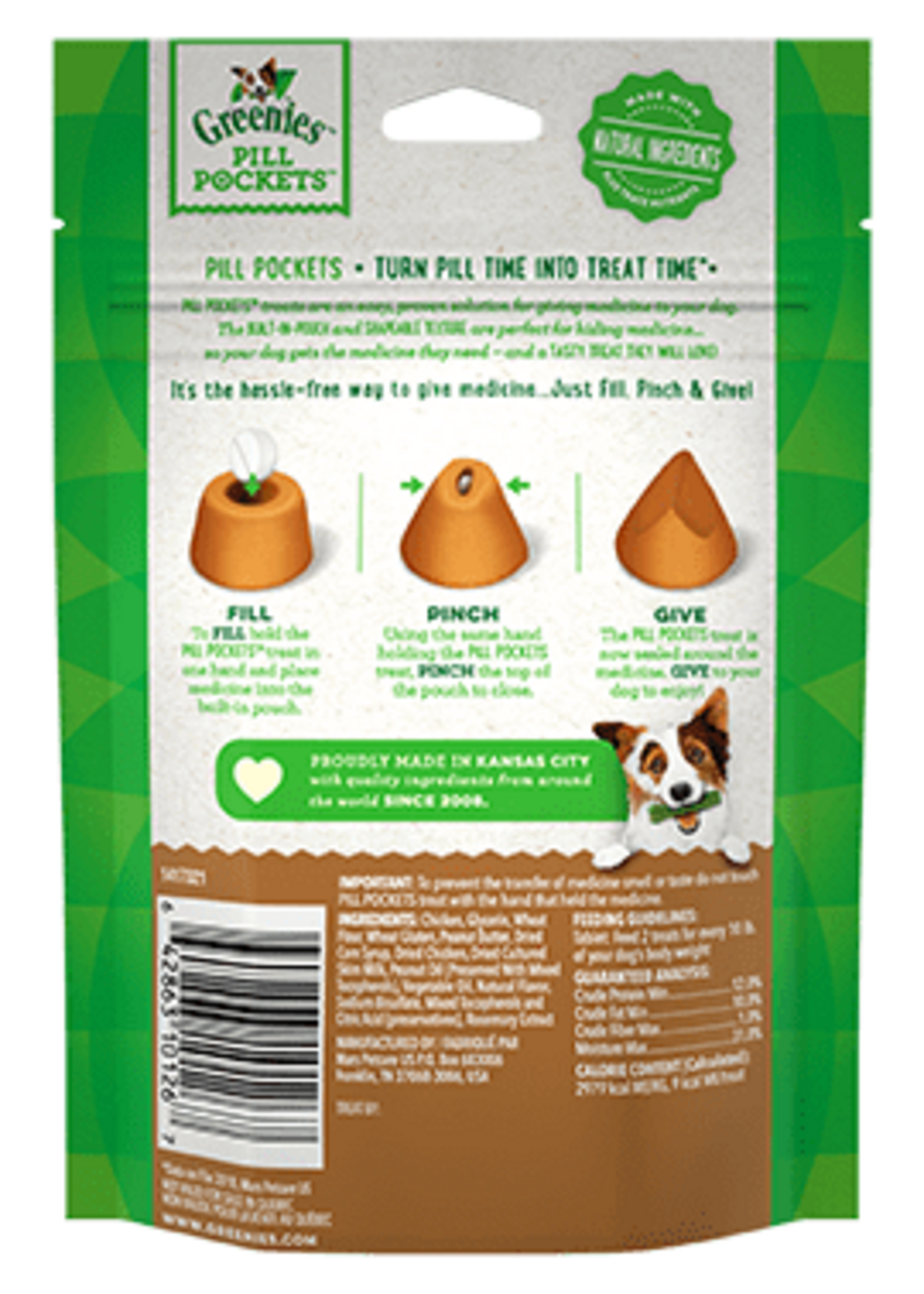 Greenies GREENIES PILL POCKET PEANUT BUTTER CAPSULE 7.9OZ