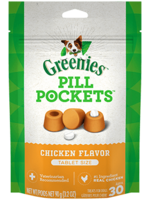 Greenies Greenies Pill Pockets Tablet Size Natural Soft Dog Treats  Chicken Flavor  3.2 oz. (30 Treats)