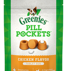 Greenies Greenies Pill Pockets Tablet Size Natural Soft Dog Treats  Chicken Flavor  3.2 oz. (30 Treats)