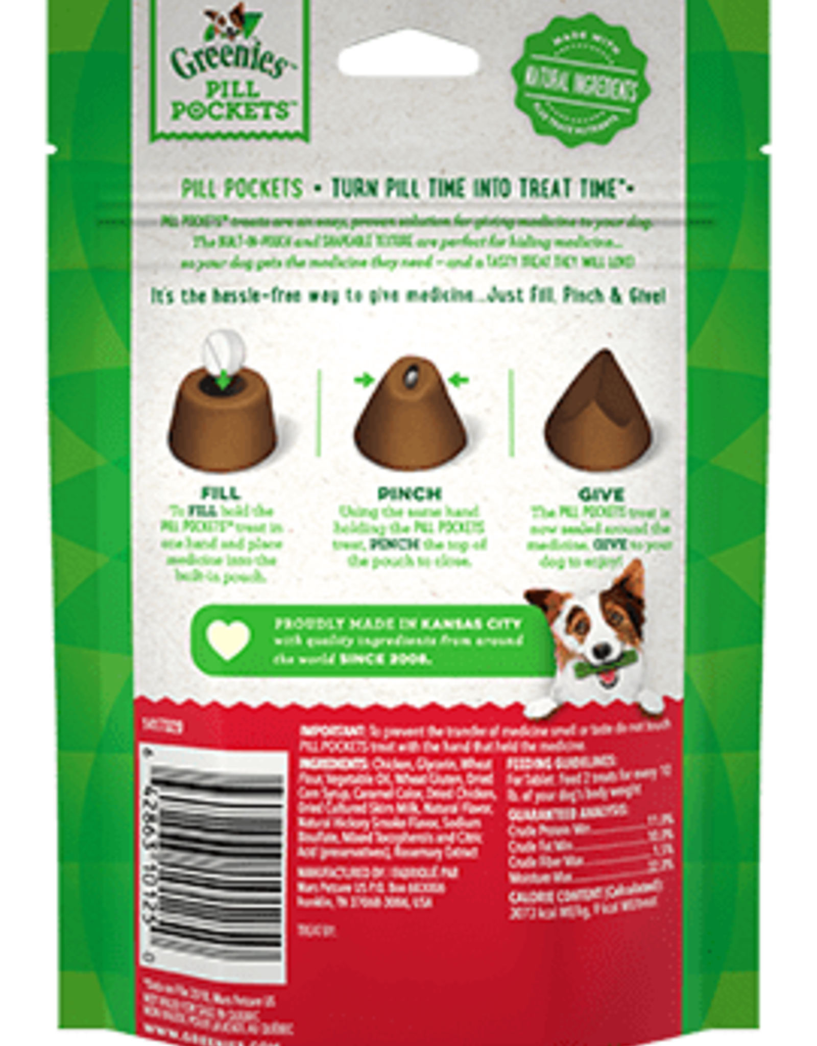 Greenies Greenies Pill Pockets Dog Treats Tablets Hickory Smoked - 3.2 oz (30 Treats)