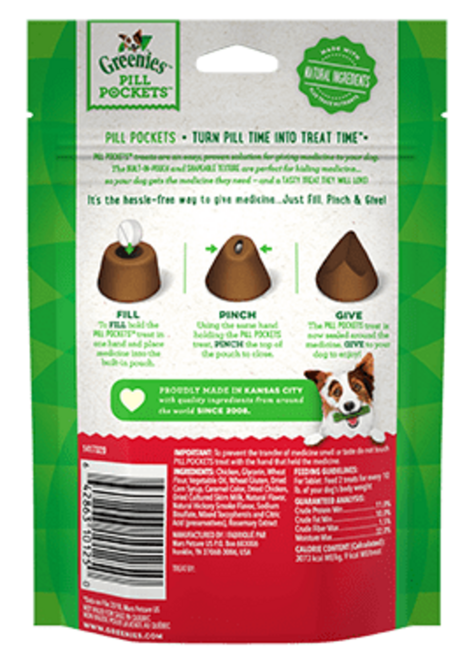 Greenies Greenies Pill Pockets Dog Treats Tablets Hickory Smoked - 3.2 oz (30 Treats)