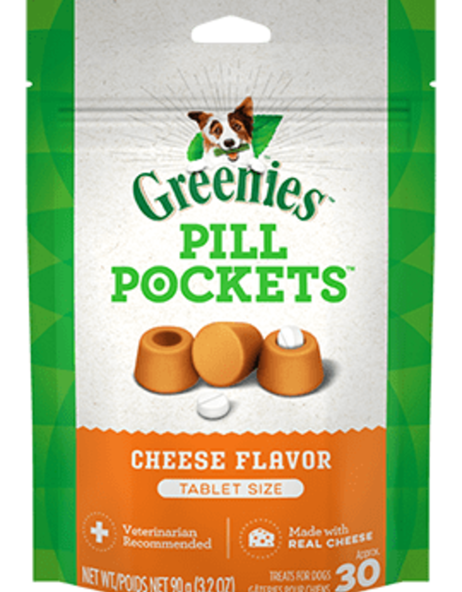 Greenies Greenies Pill Pockets Dog Treats Tablets Cheese - 3.2 oz (30 Treats)