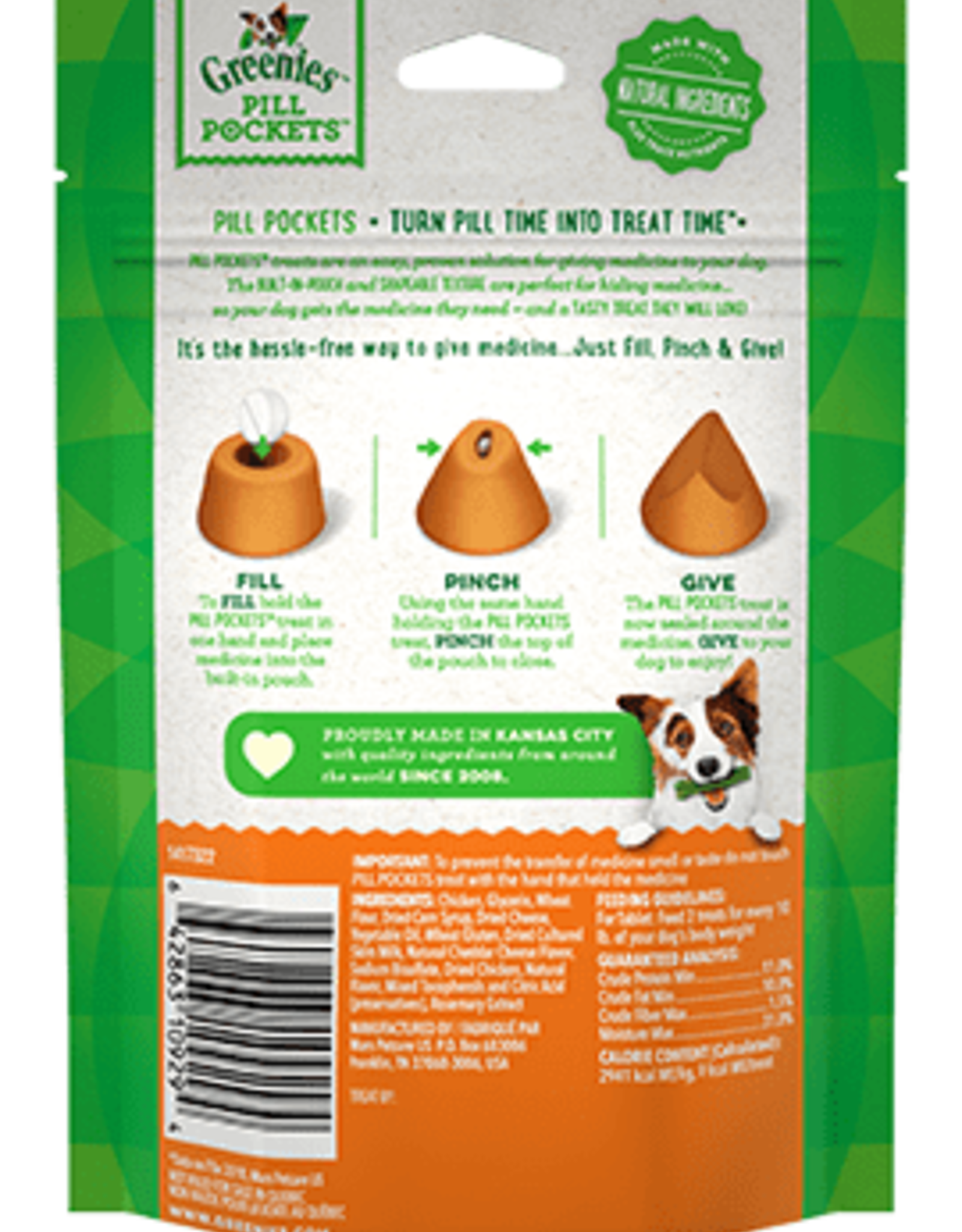 Greenies Greenies Pill Pockets Dog Treats Tablets Cheese - 3.2 oz (30 Treats)