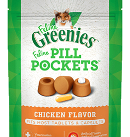 Greenies Greenies Feline Pill Pockets Cat Treats Chicken Flavor - 1.6 oz