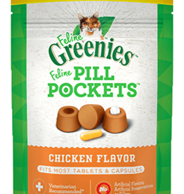 GREENIES GREENIES PILL POCKETS CAT CHICKEN 3OZ