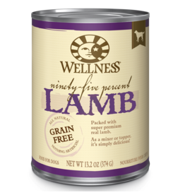 Wellness WELLNESS DOG CAN 95% LAMB 13.2OZ CASE OF 12