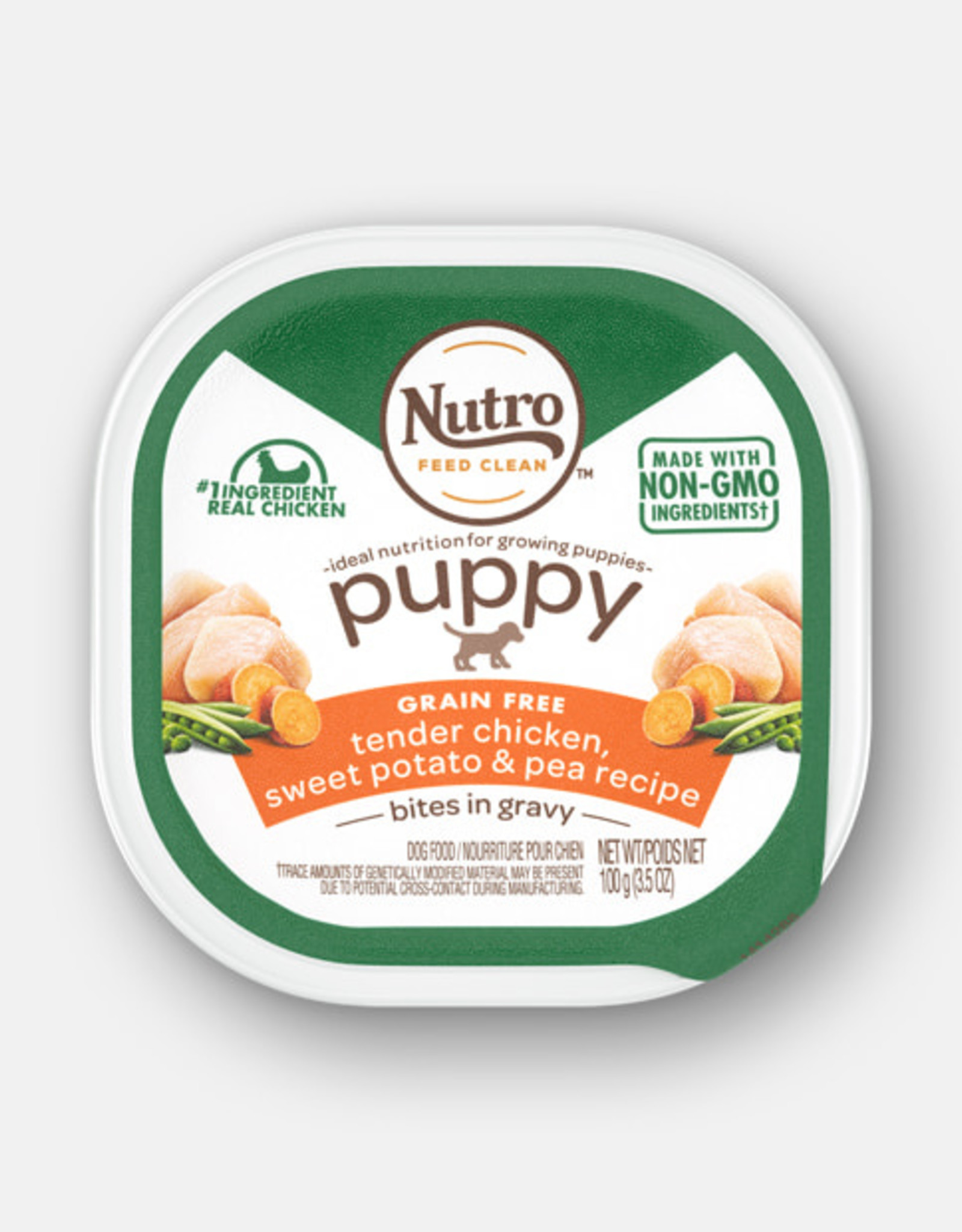 NUTRO PRODUCTS  INC. NUTRO DOG PUPPY PETITE EATS CHICKEN, OAT & RICE TRAY 3.5OZ CASE OF 24