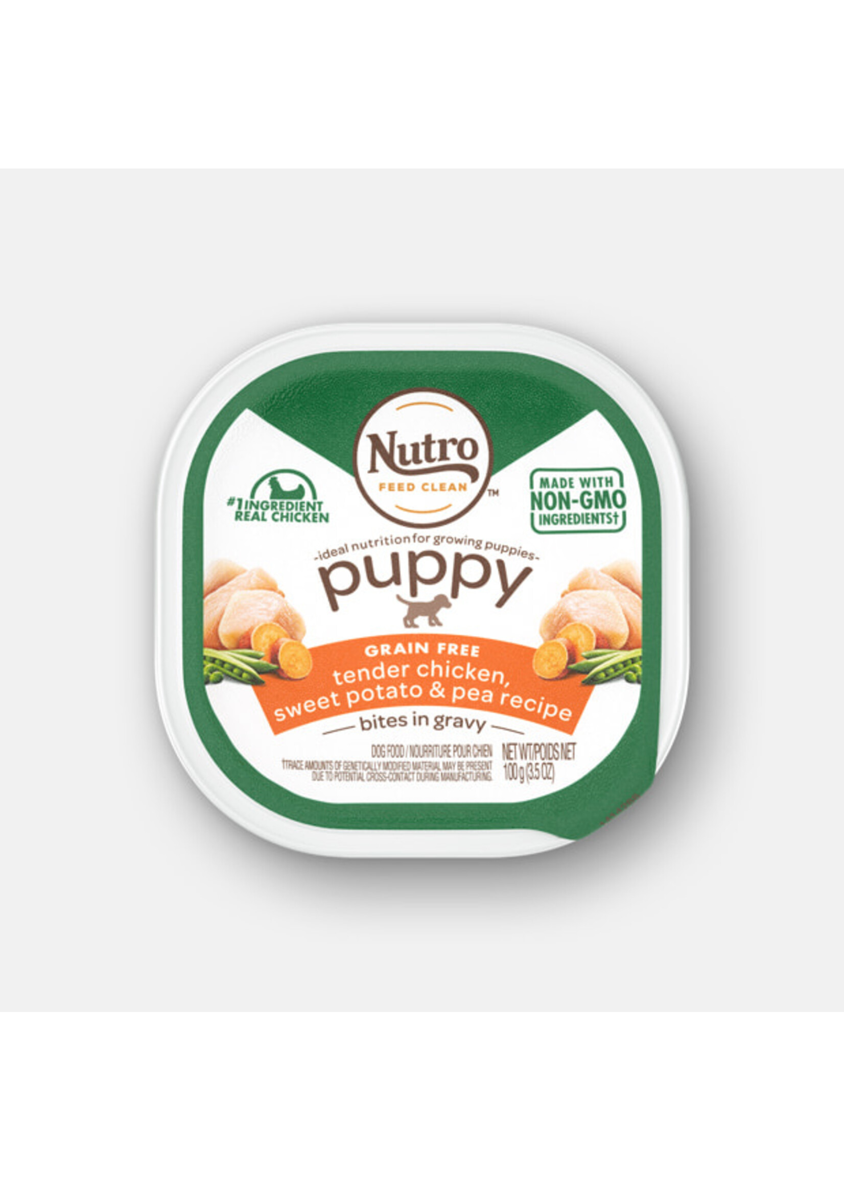 Nutro NUTRO DOG PUPPY PETITE EATS CHICKEN, SWEET POTATO, & PEA 3.5OZ CASE OF 24