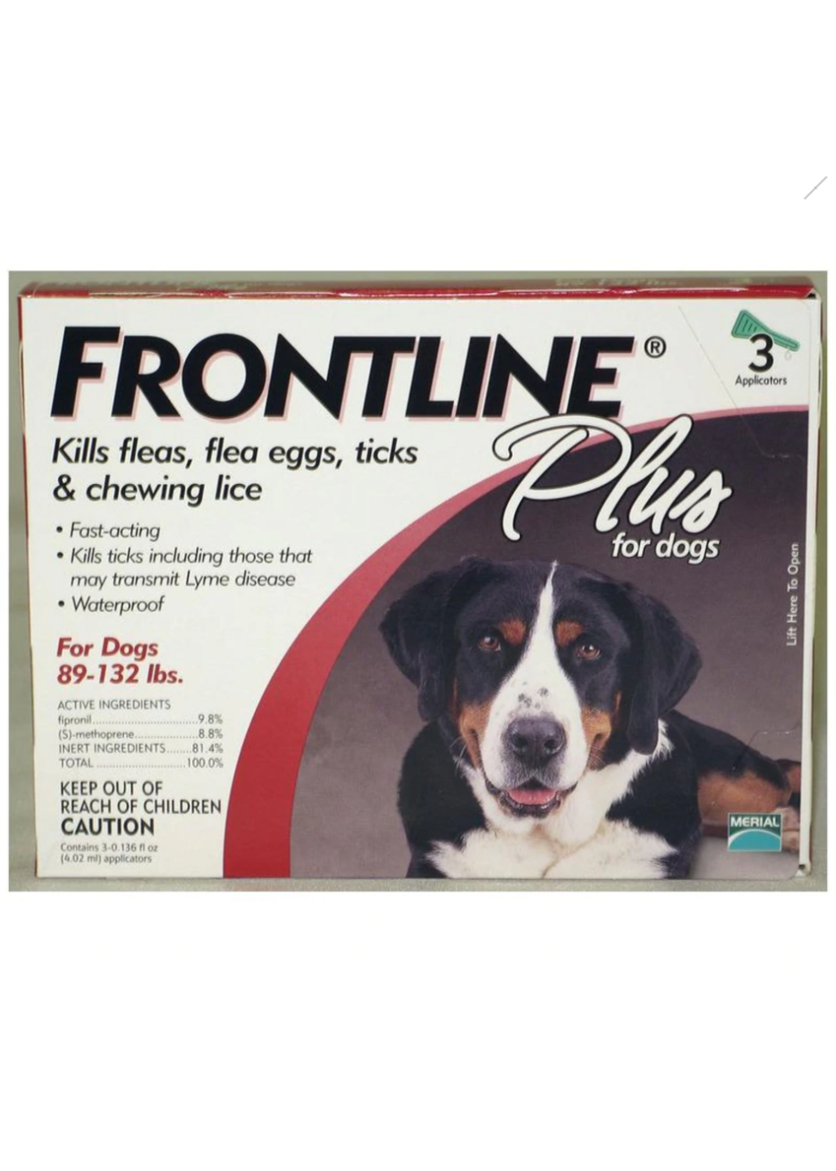 Frontline FRONTLINE PLUS DOG 3PK 89-132LBS XL