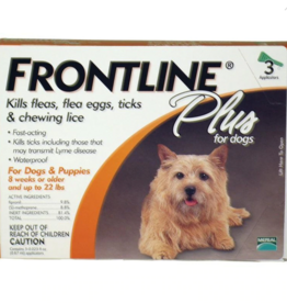 Frontline FRONTLINE PLUS DOG 3PK 1-22LBS SM