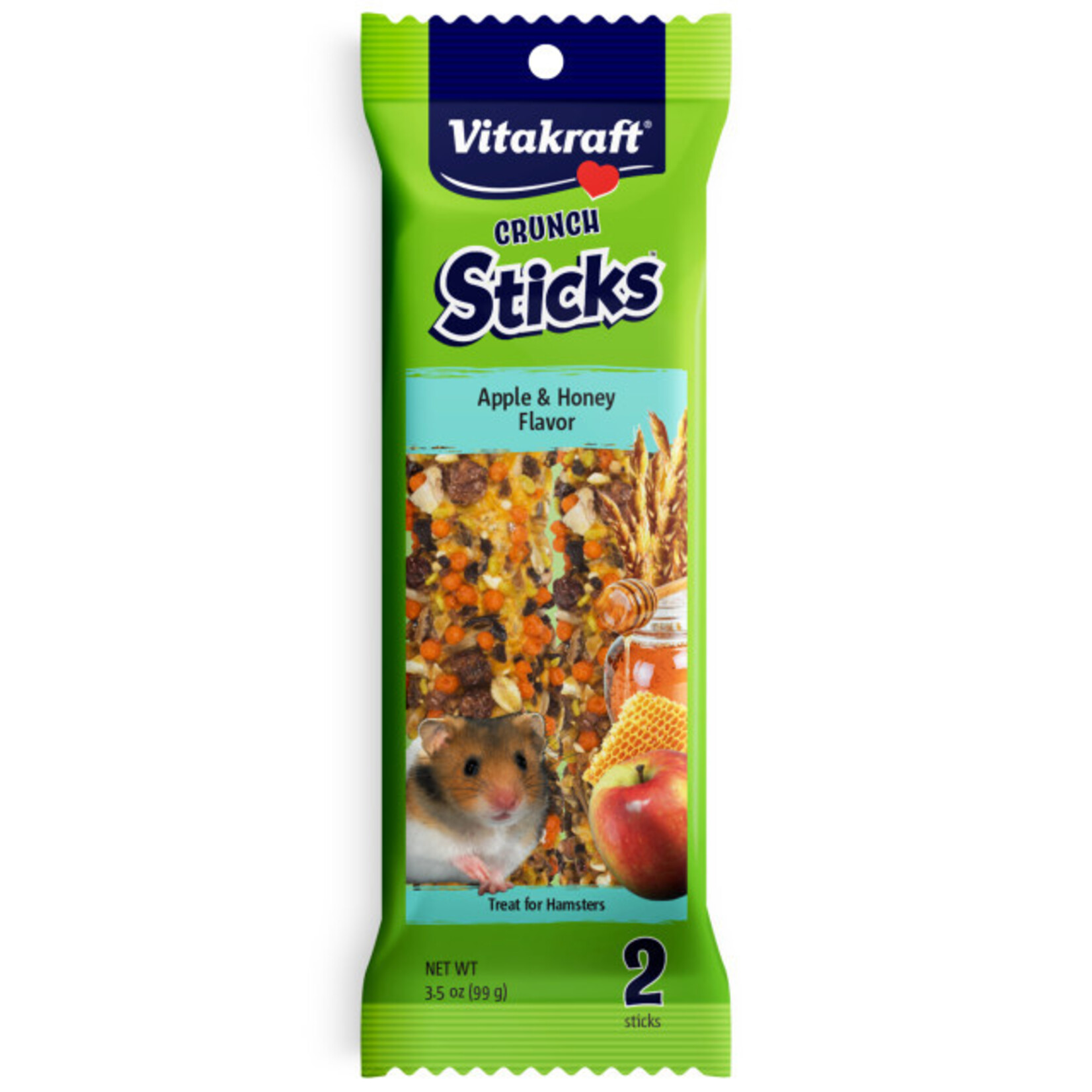Vitakraft Sun Seed VITAKRAFT HAMSTER CRUNCH STICKS APPLE & HONEY