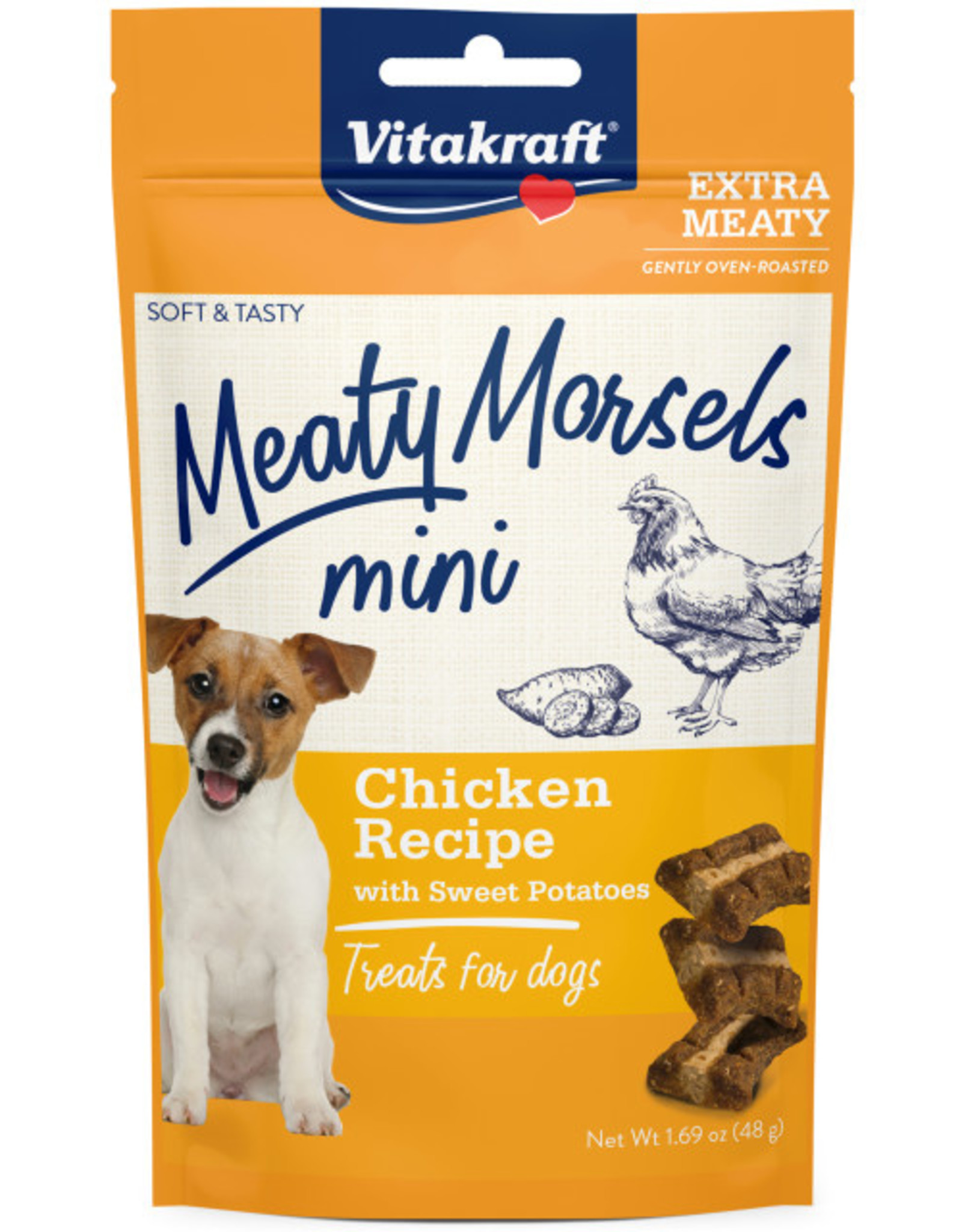 Vitakraft VITAKRAFT DOG MEATY MORSELS MINI CHICKEN & SWEET POTATO