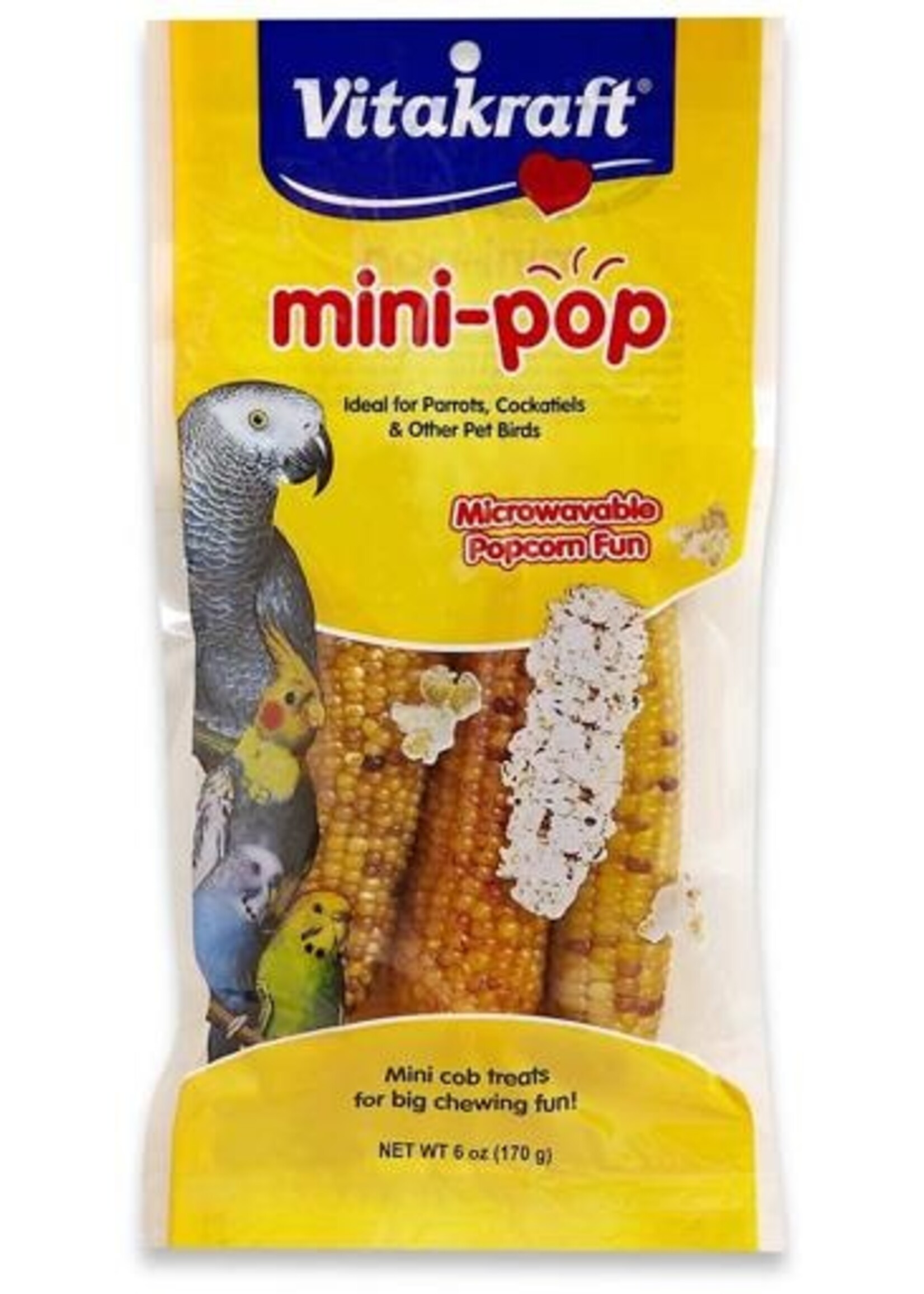Vitakraft Sun Seed VITAKRAFT MINI POPCORN BIRD TREAT 6OZ