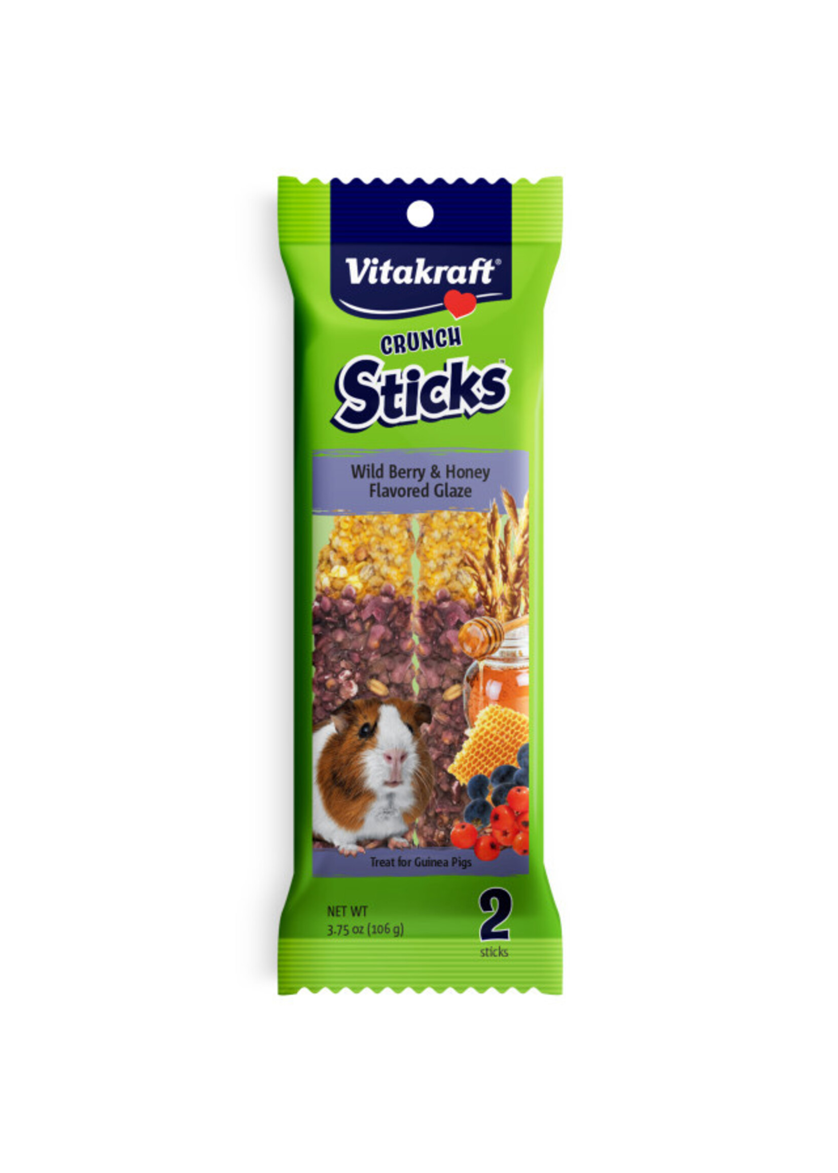 Vitakraft Sun Seed VITAKRAFT GUINEA PIG CRUNCH STICK WILD BERRY & HONEY