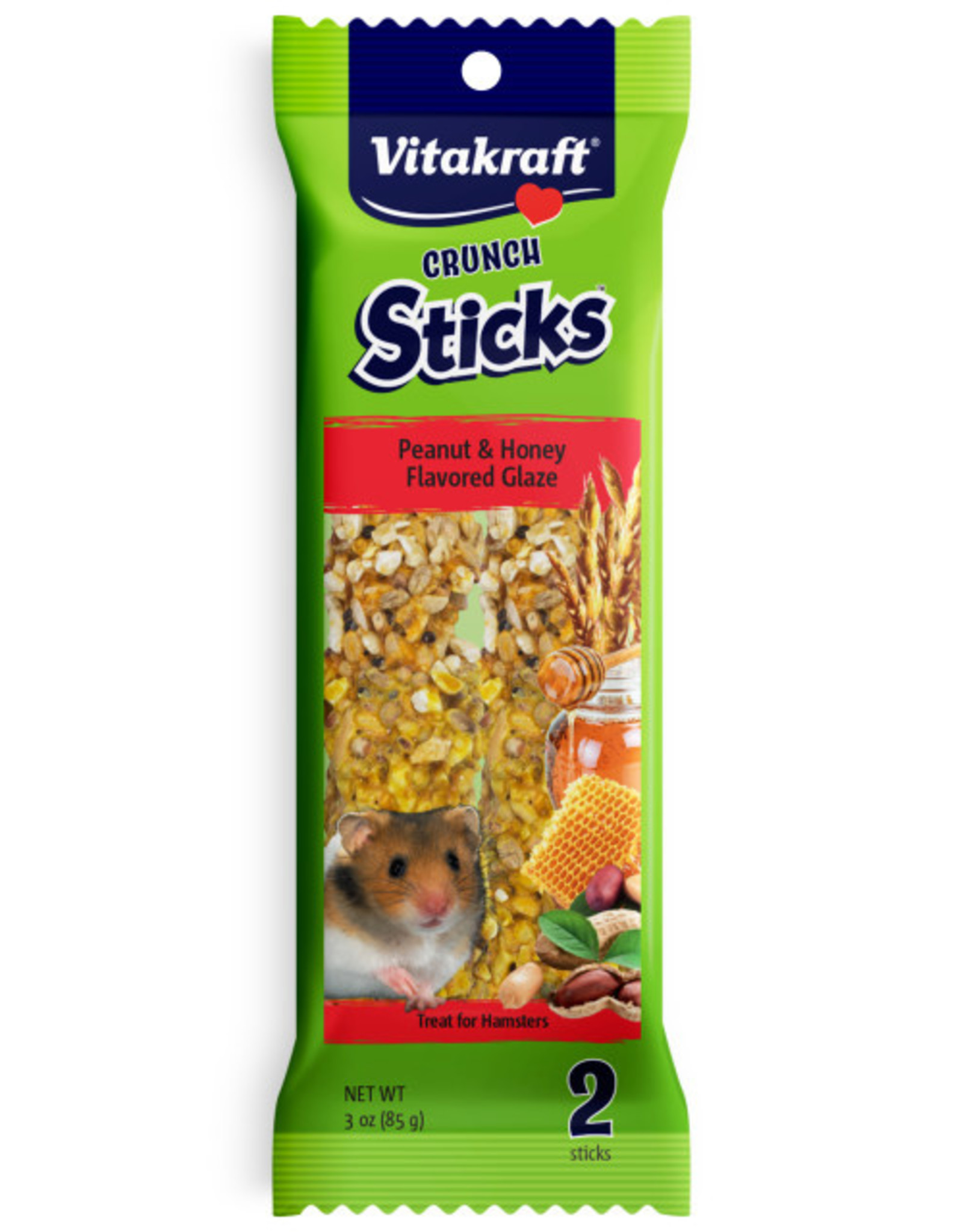 Vitakraft Sun Seed VITAKRAFT HAMSTER CRUNCH STICK PEANUT & HONEY