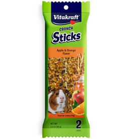 Vitakraft VK CRUNCH STICKS APPLE & ORANGE G.PIG 3.5OZ
