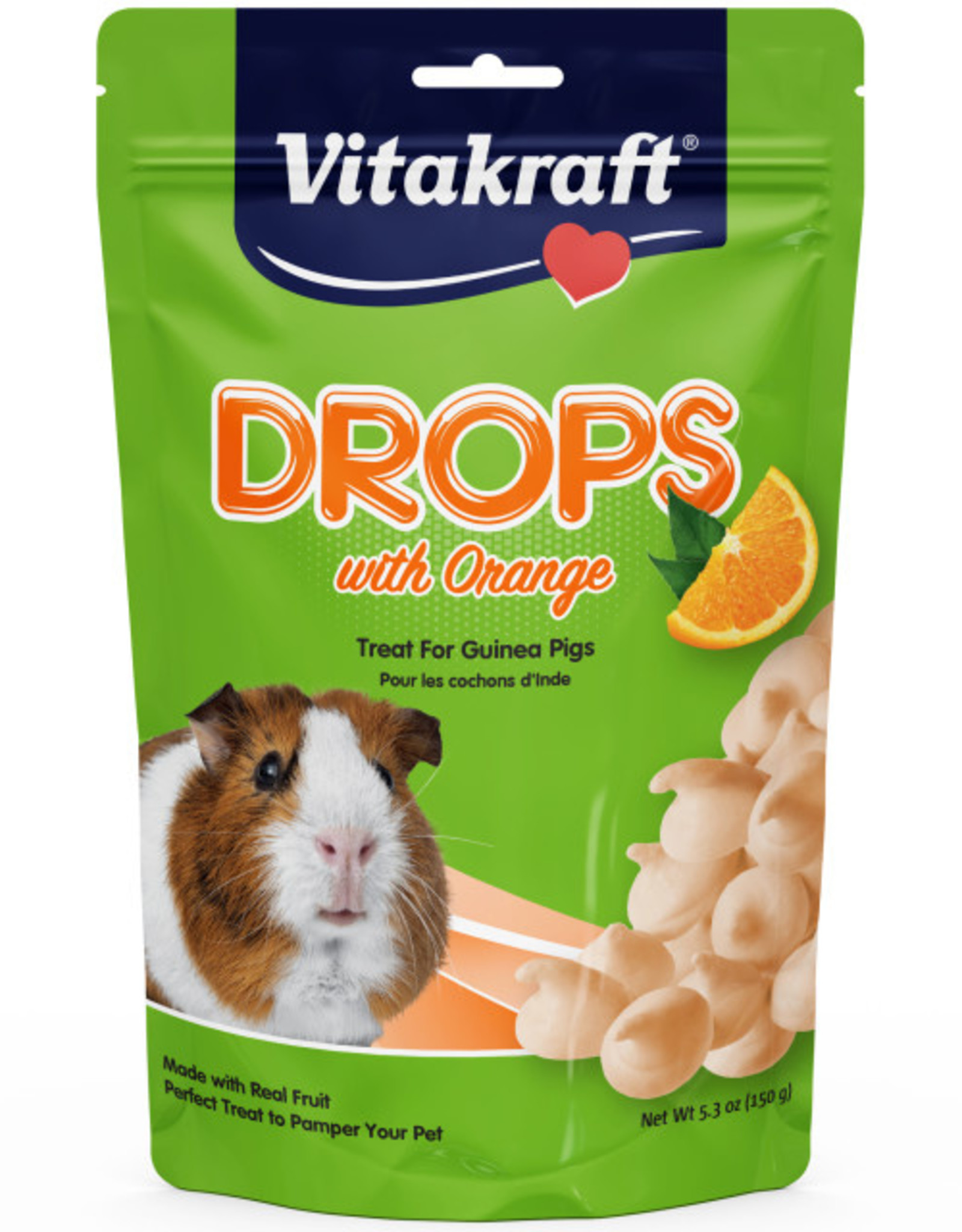 Vitakraft VITAKRAFT GUINEA PIG ORANGE DROPS 5.3OZ