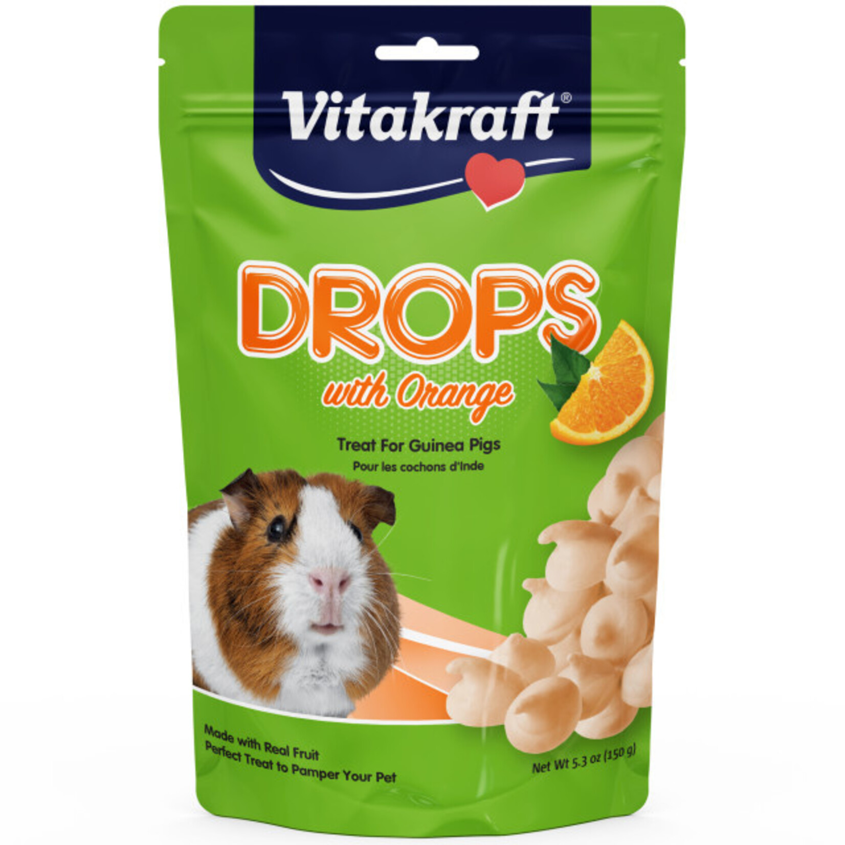 Vitakraft Sun Seed VITAKRAFT GUINEA PIG ORANGE DROPS 5.3OZ
