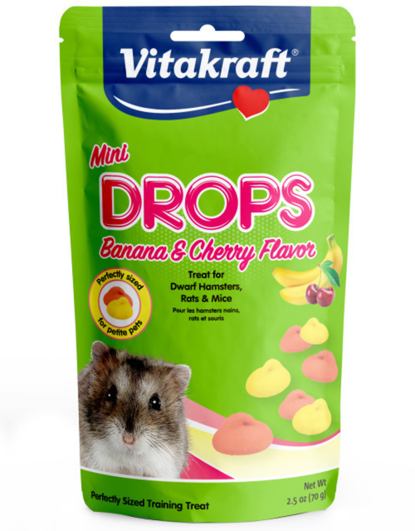 Vitakraft VITAKRAFT MINI  BANANA & CHERRY DROPS