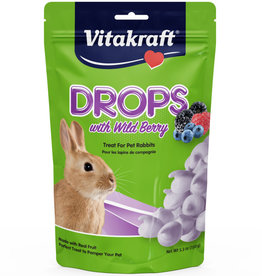 Vitakraft VITAKRAFT RABBIT WILDBERRY DROPS 5.3OZ