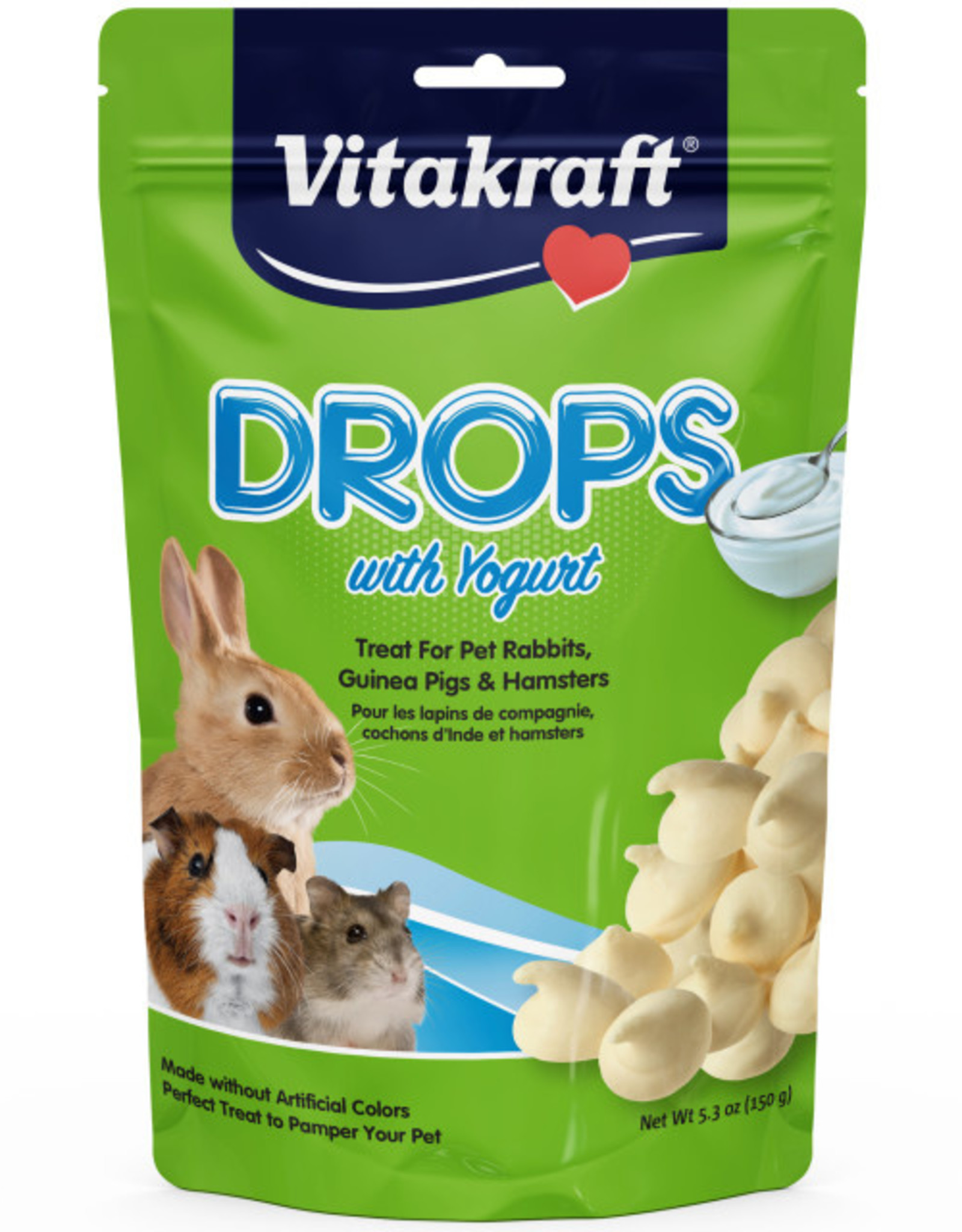 Vitakraft VITAKRAFT RABBIT YOGURT DROPS 5.3OZ